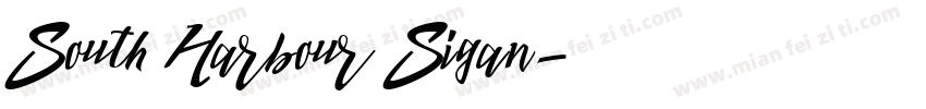 South Harbour Sigan字体转换